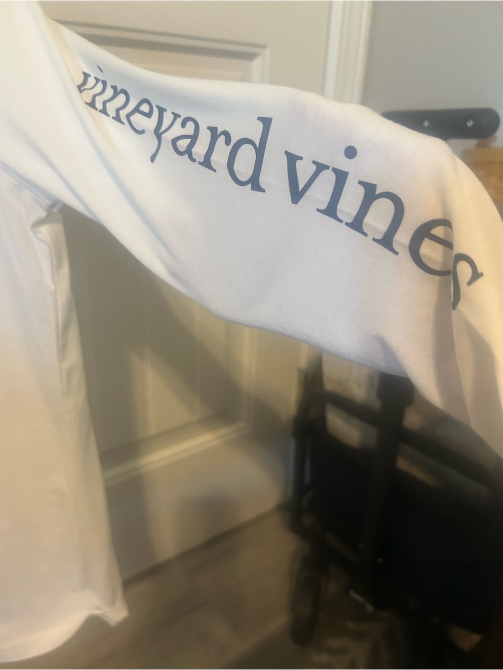 Vineyard Vines White Long-Sleeve Pocket Tee with Small Graphic - Picture 2 of 4